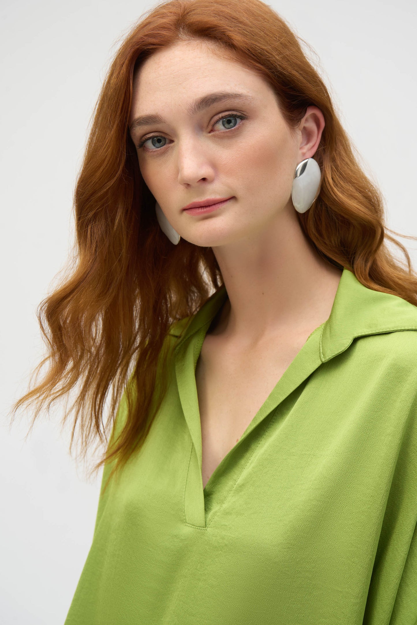 Joseph Ribkoff Hammered Satin Boxy Top