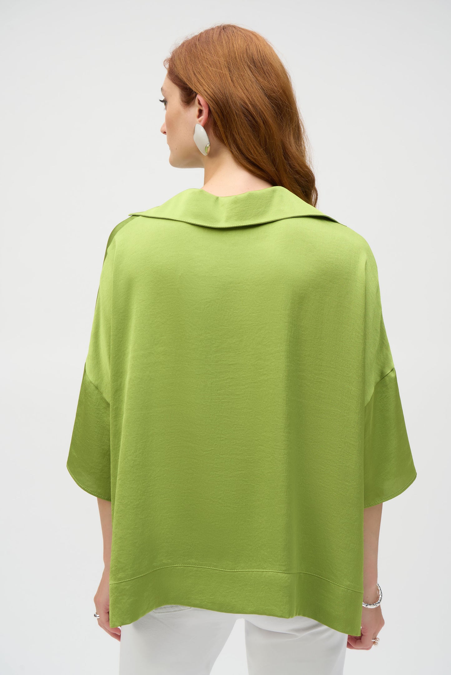 Joseph Ribkoff Hammered Satin Boxy Top