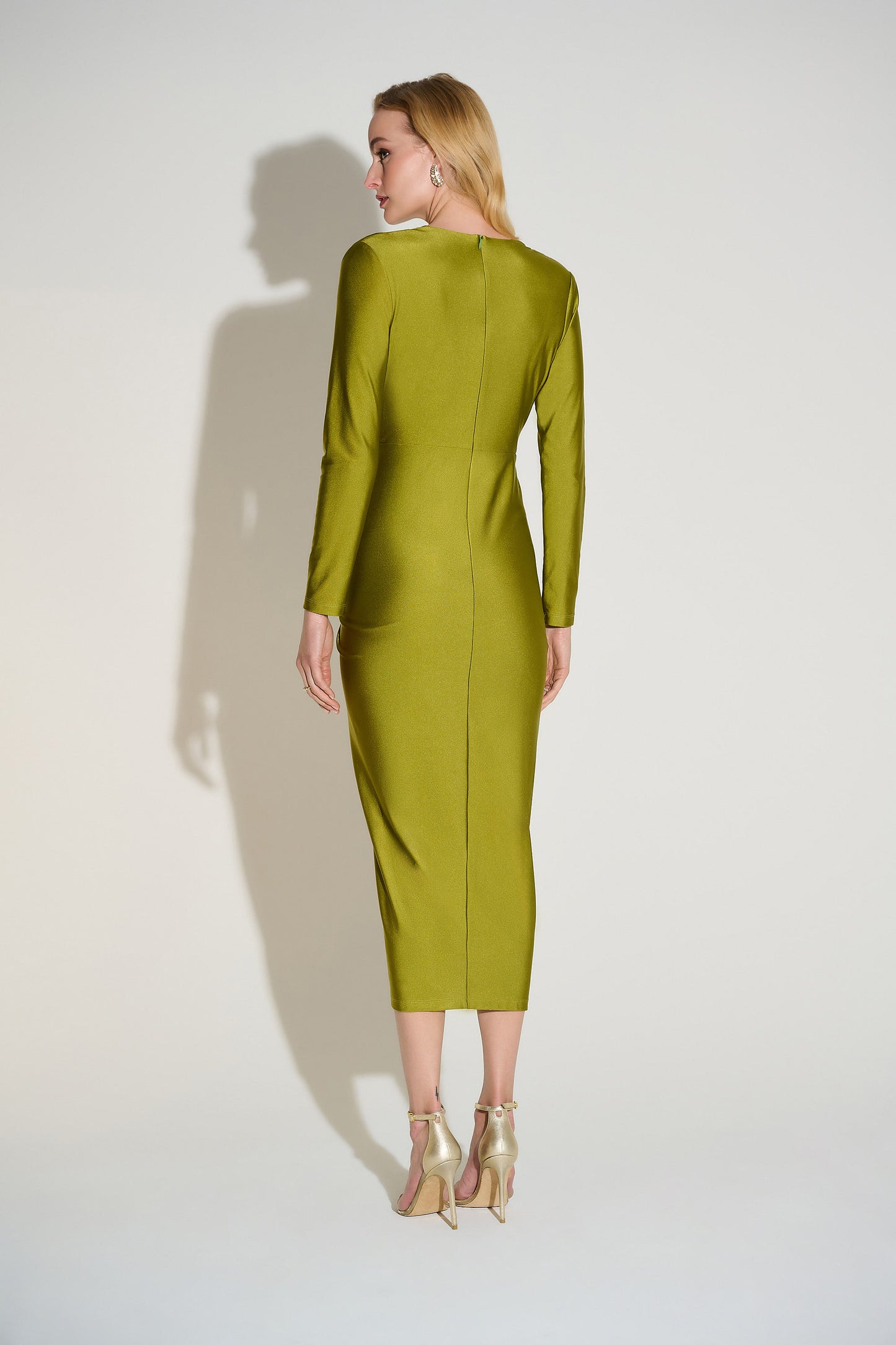 Joseph Ribkoff Ruched Style Midi Dress