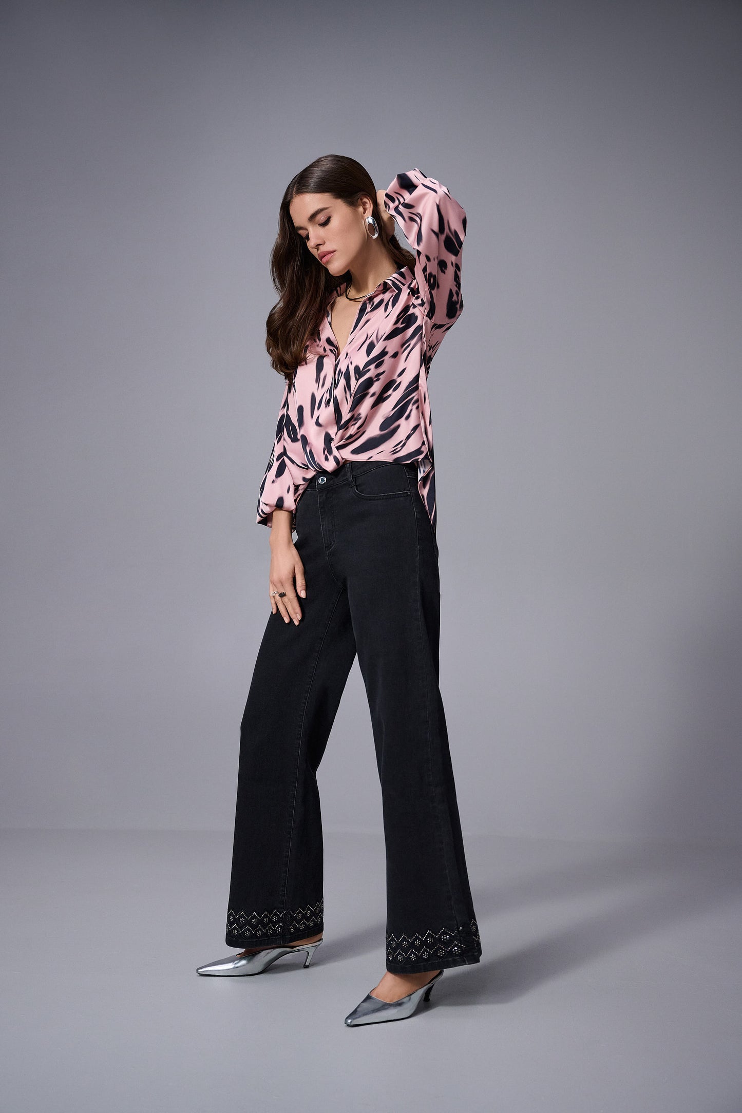 Joseph Ribkoff Jeans with Diamante Trim