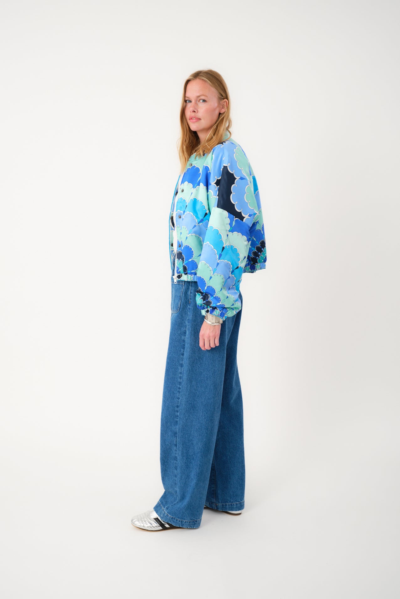 Lollys Laundry Blue Print Jacket