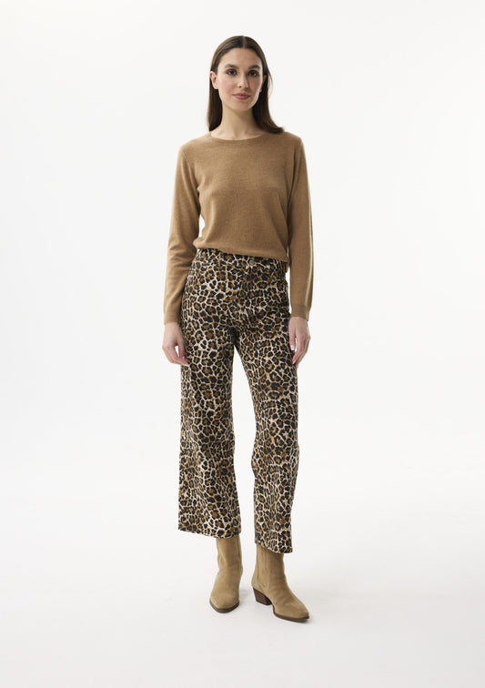 Leo & Ugo Leopard Print Jeans