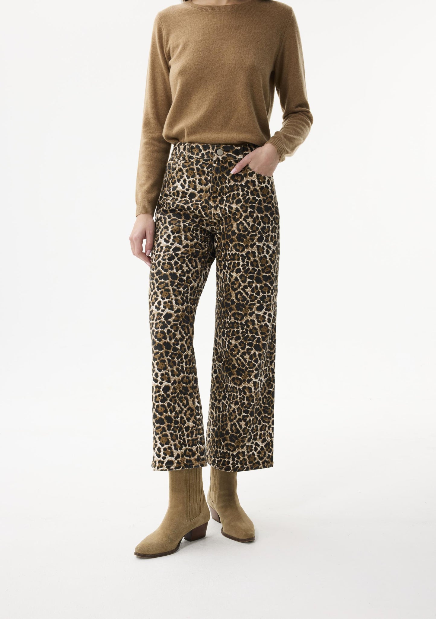 Leo & Ugo Leopard Print Jeans