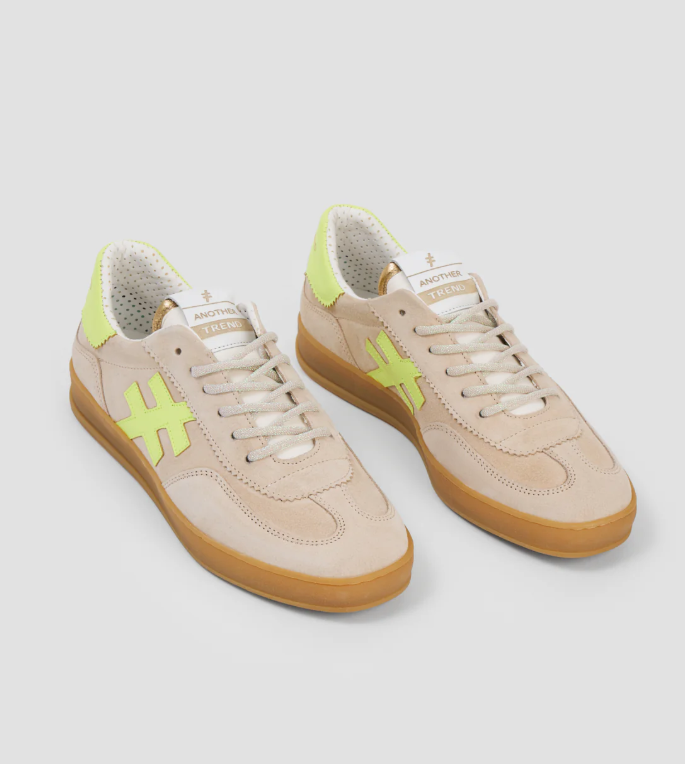 Another Trend Sand & Neon Trainers