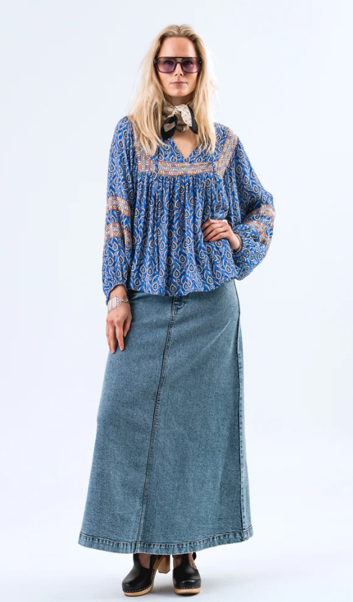 Lollys Laundry Teel Blouse
