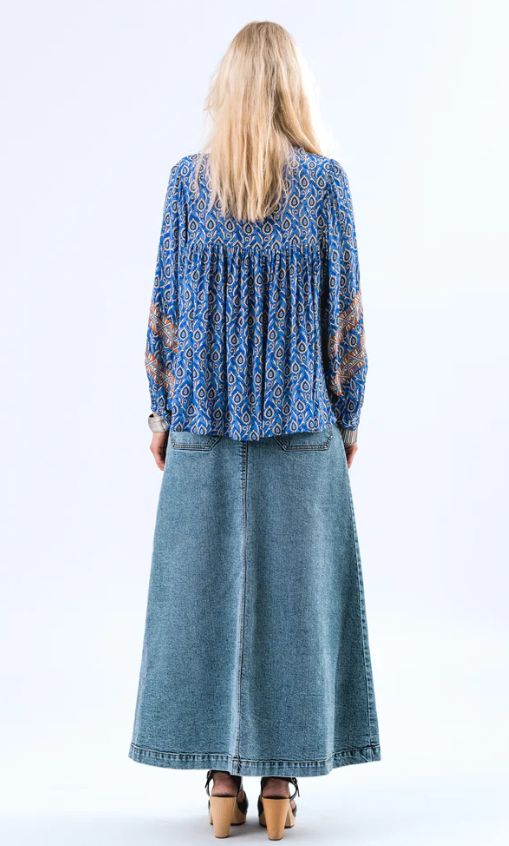 Lollys Laundry Teel Blouse
