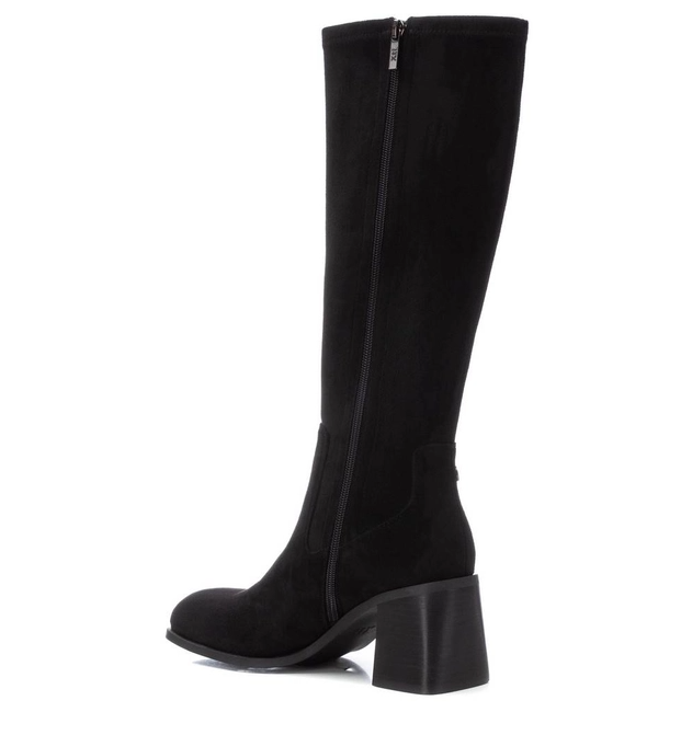 XTI Suede Heeled Long Boot