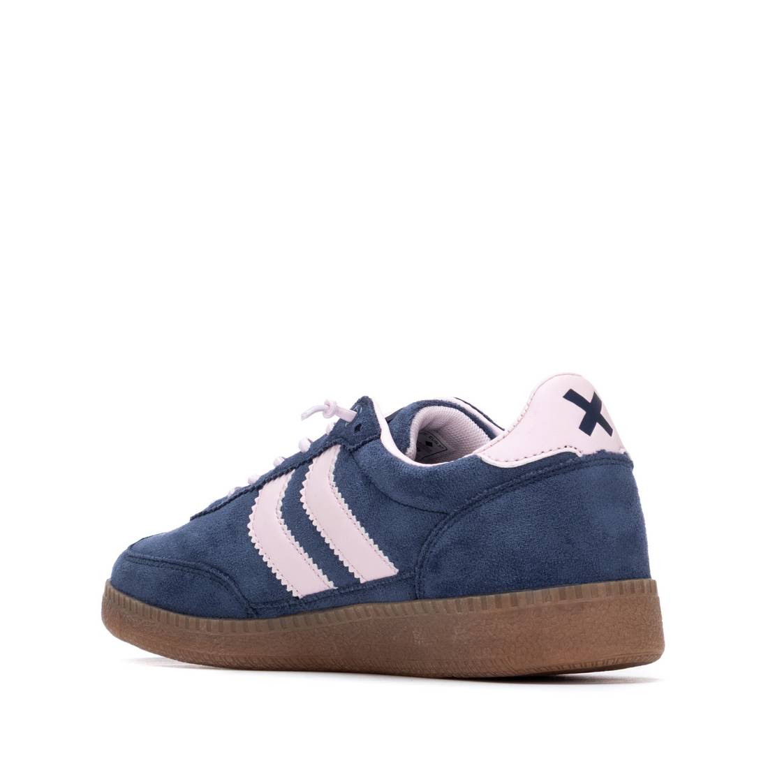 XTI Navy Gum sole trainer