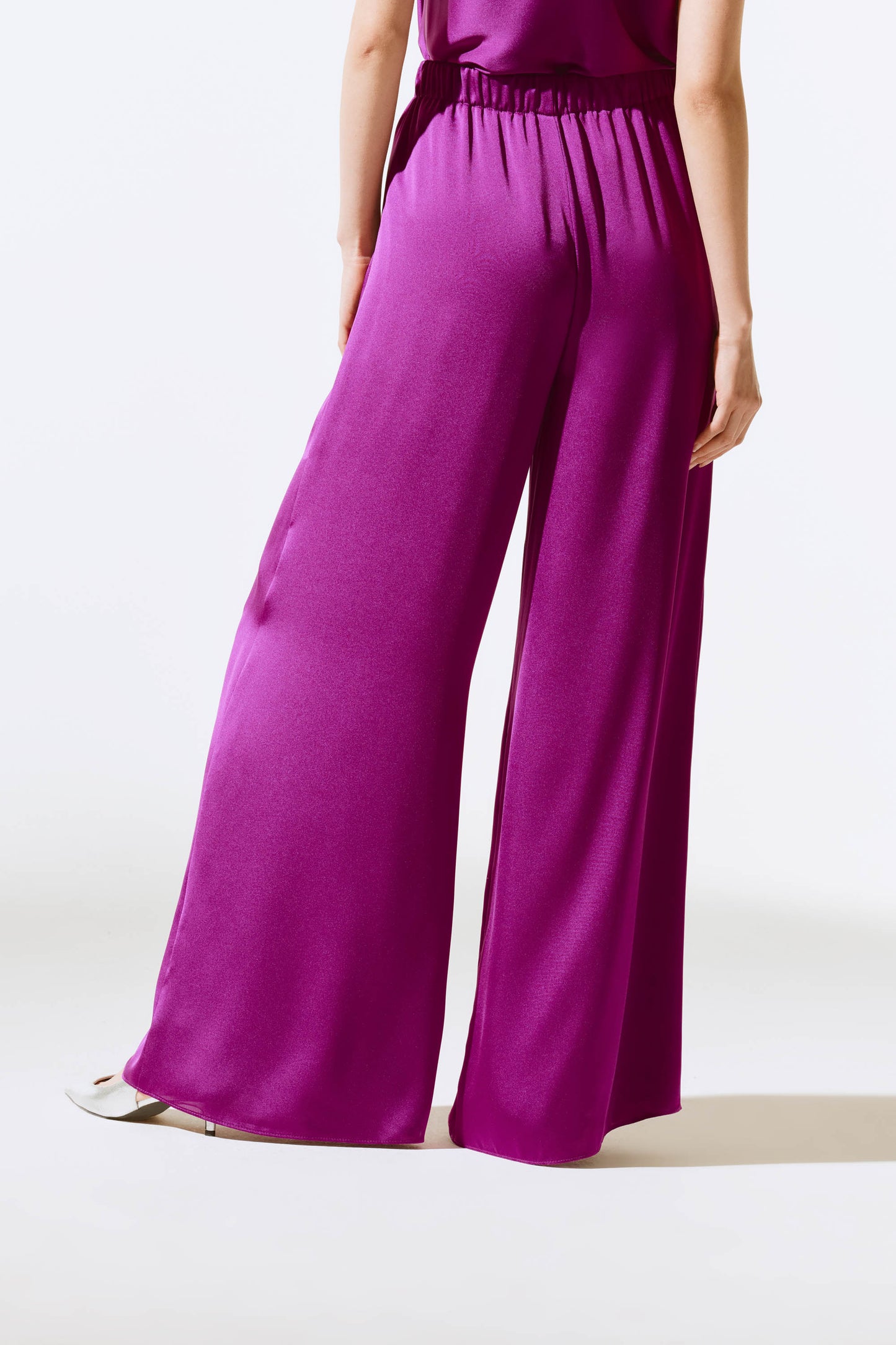 Joseph Ribkoff Satin Wide-Leg Pants