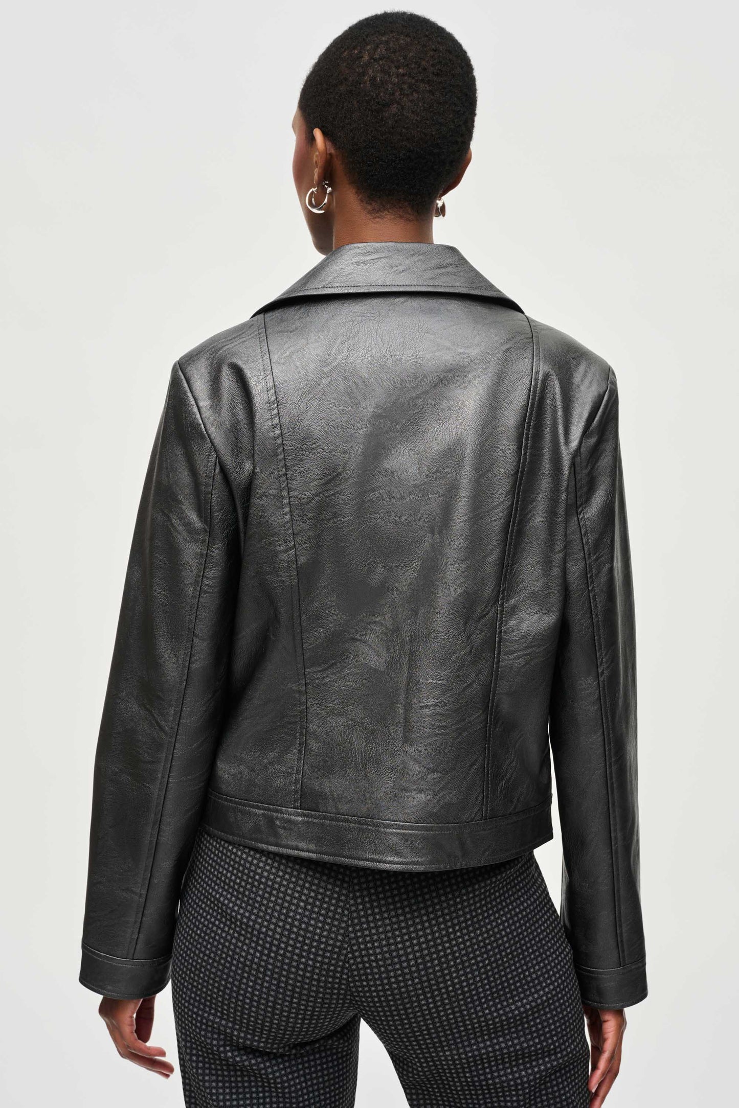 Joseph Ribkoff Metallic Biker Jacket