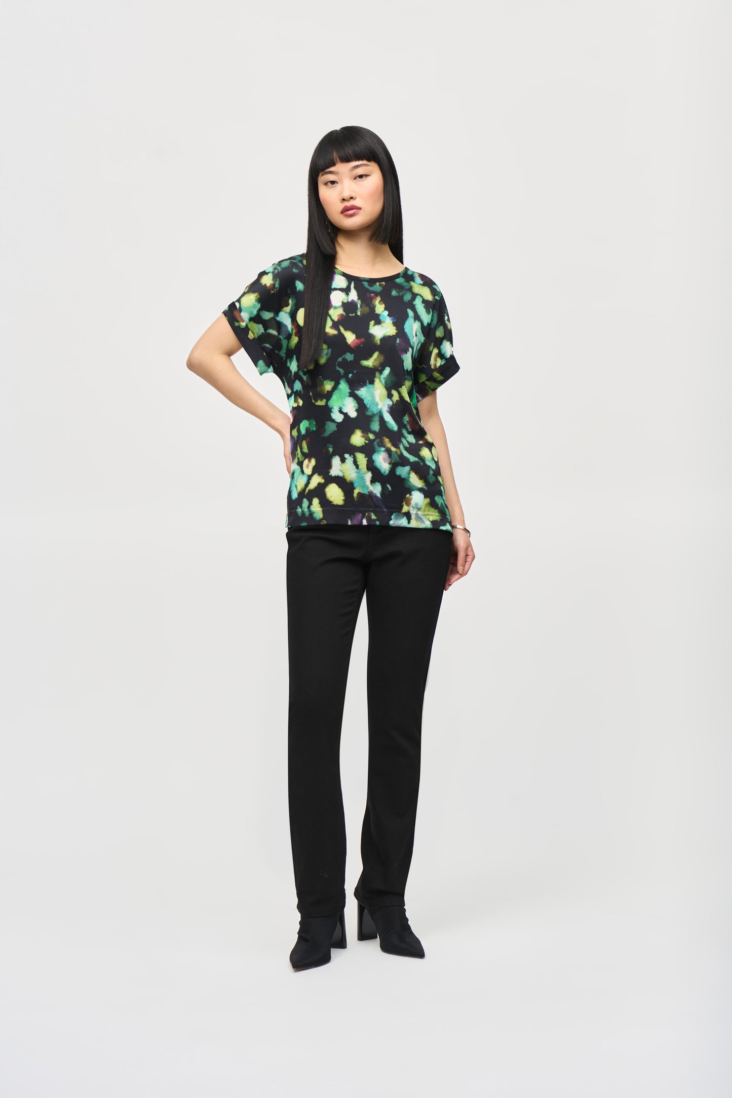 Joseph Ribkoff Print Short Sleeve Top