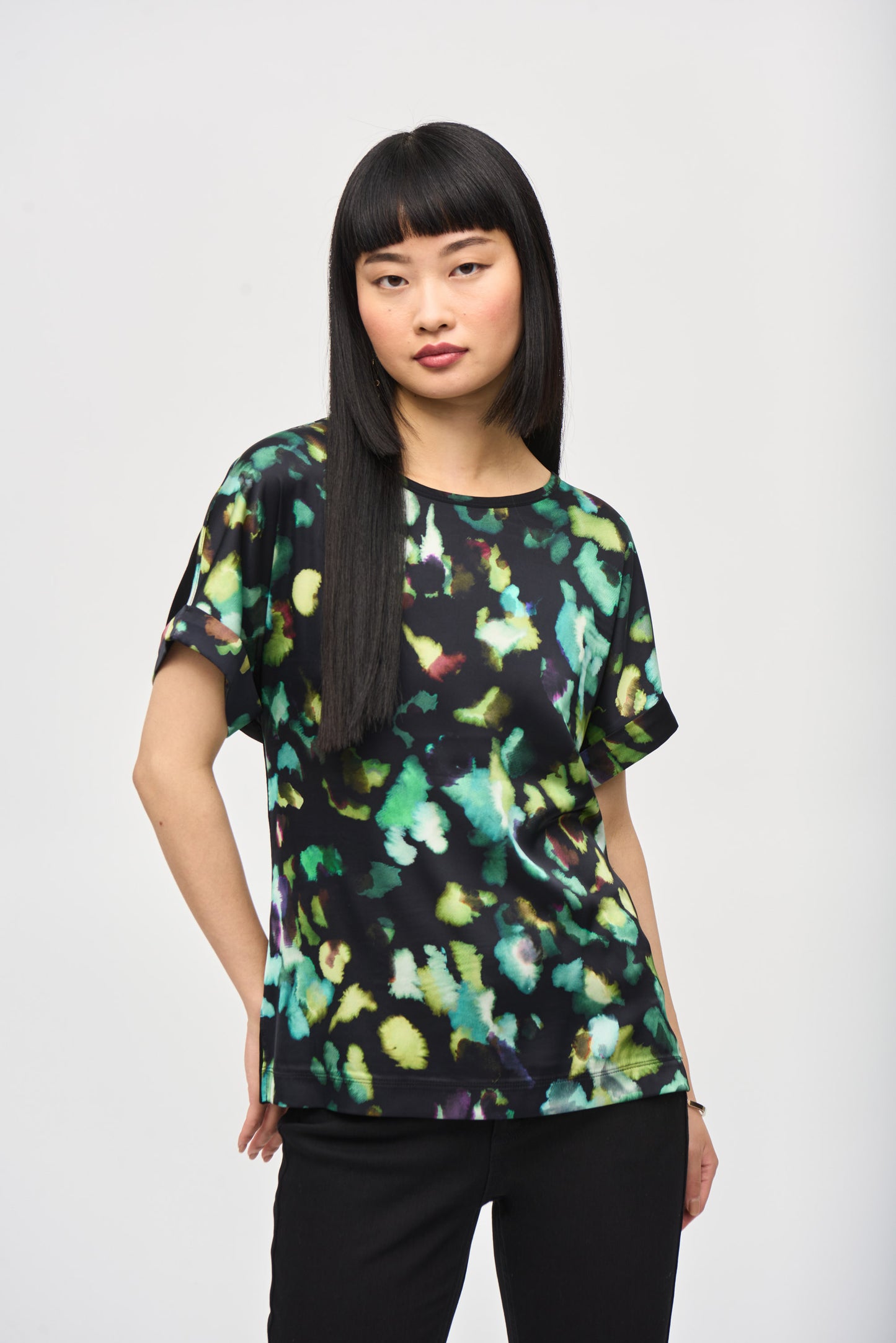 Joseph Ribkoff Print Short Sleeve Top