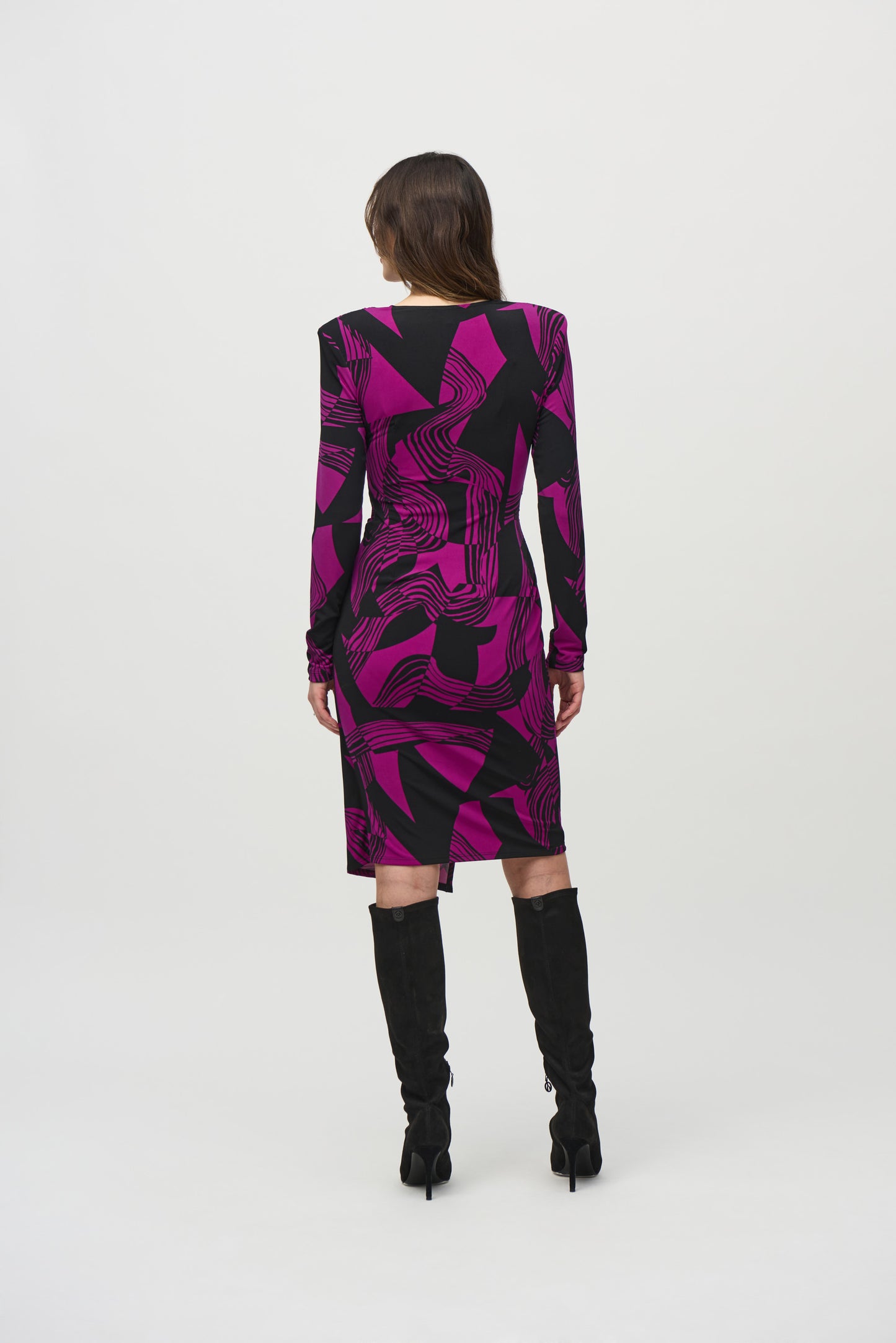 Joseph Ribkoff Print Wrap-Style Dress