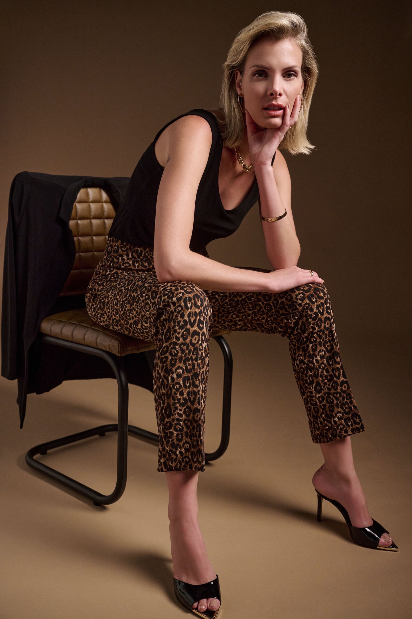 Joseph Ribkoff Silky Knit Animal Print Pull-On Pants