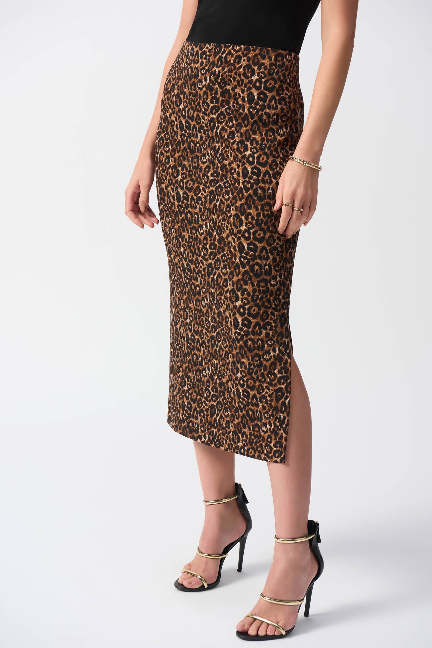 Joseph Ribkoff Silky Knit Animal Print Skirt