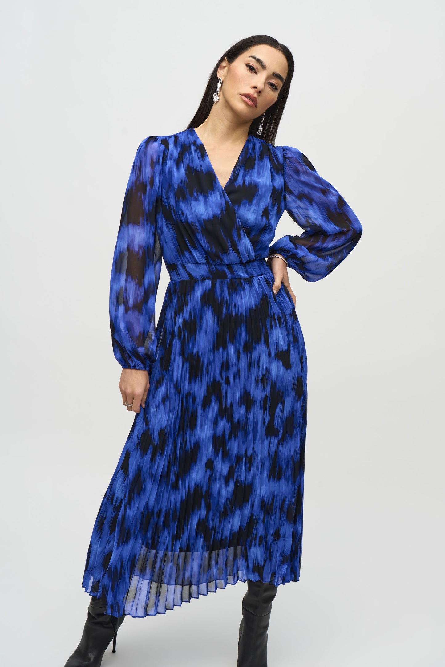 Joseph Ribkoff Chiffon Print Dress