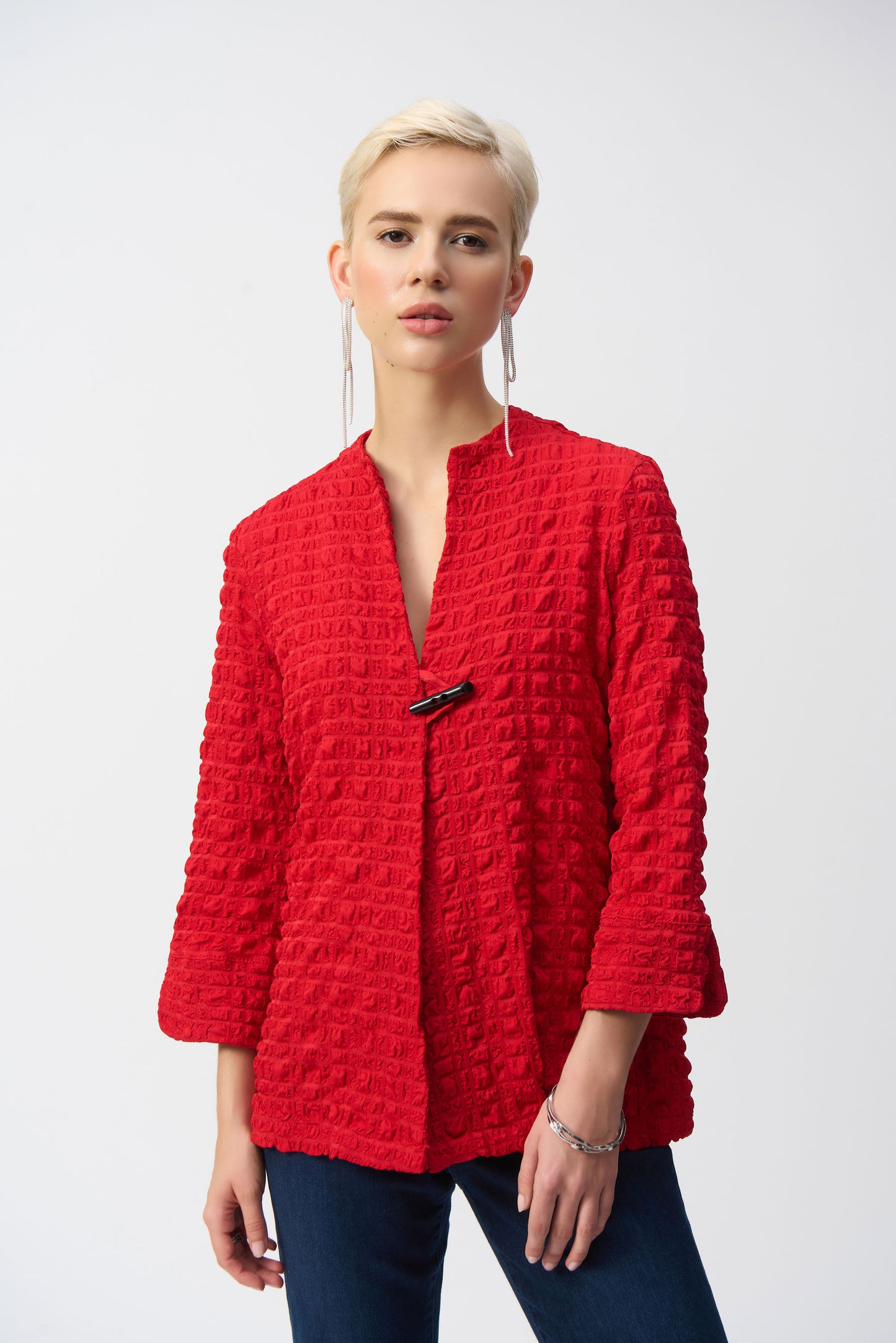 Joseph Ribkoff Bubble Jaquard Trapeze Jacket