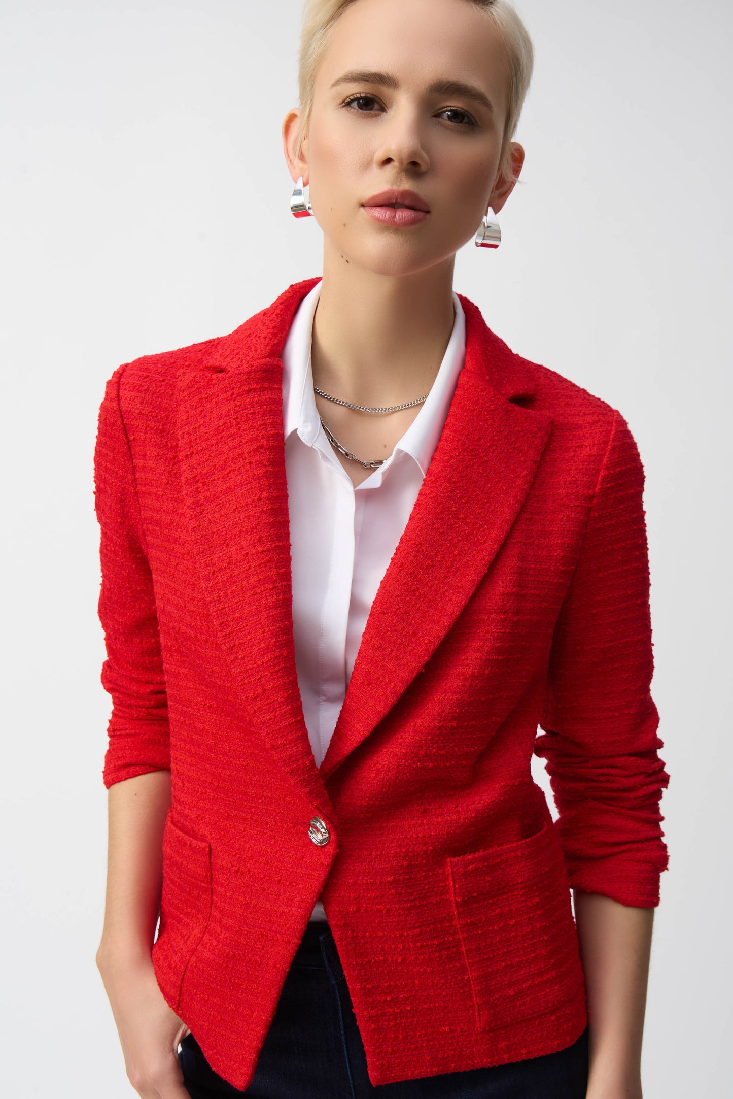 Joseph Ribkoff Boucle Fitted Blazer