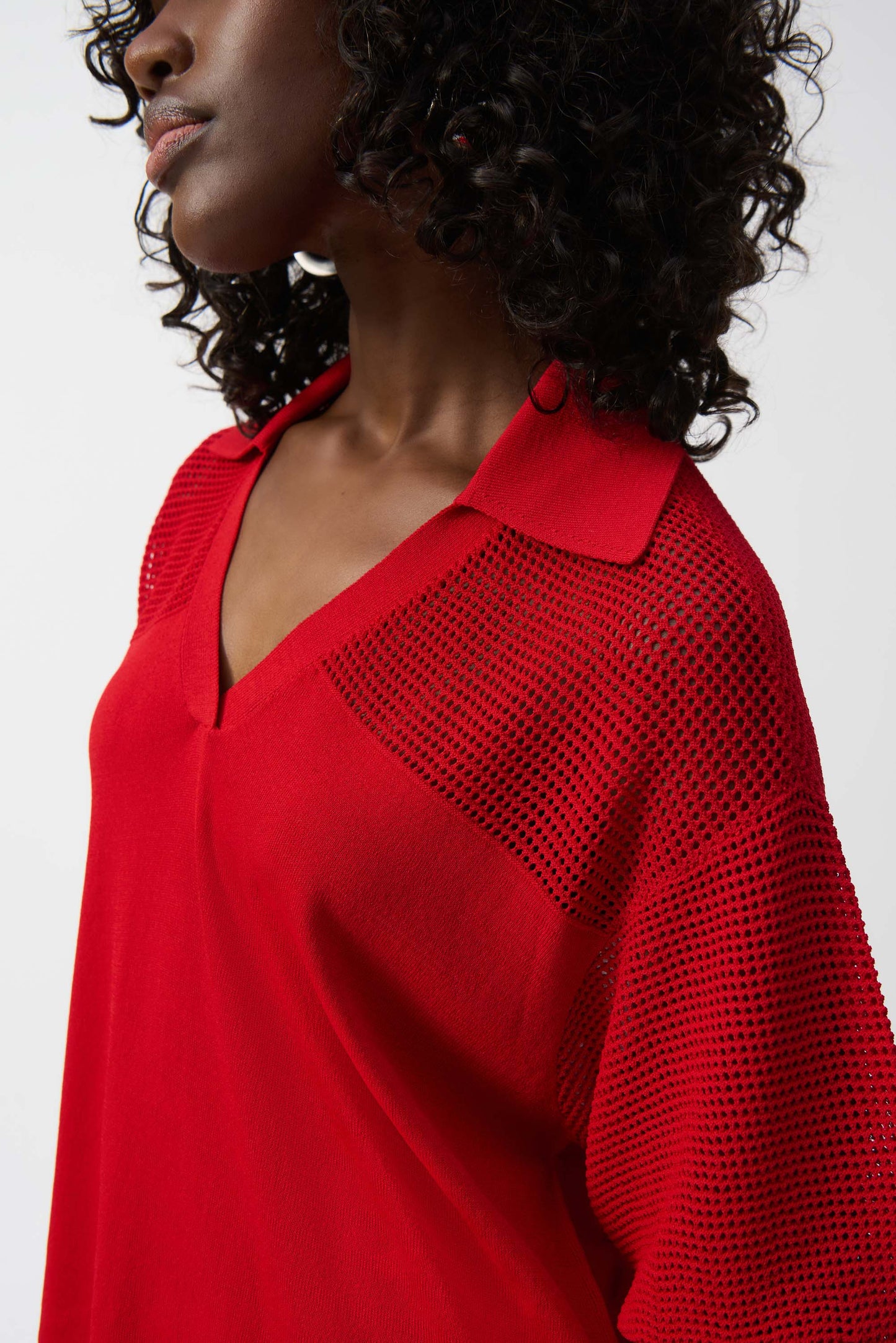 Joseph Ribkoff Collared Knit Pullover