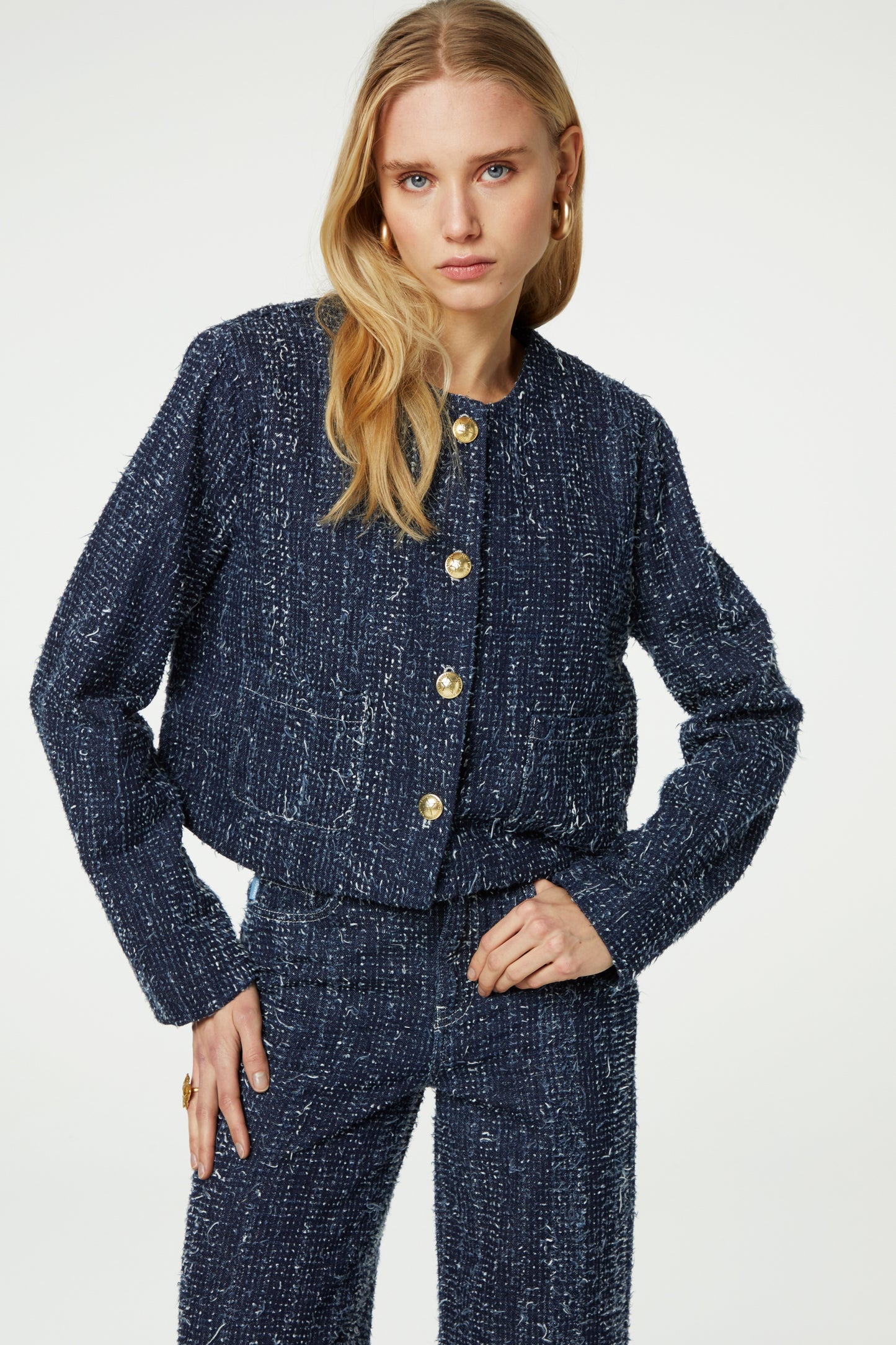 Fabienne Chapot Davis Denim Blazer