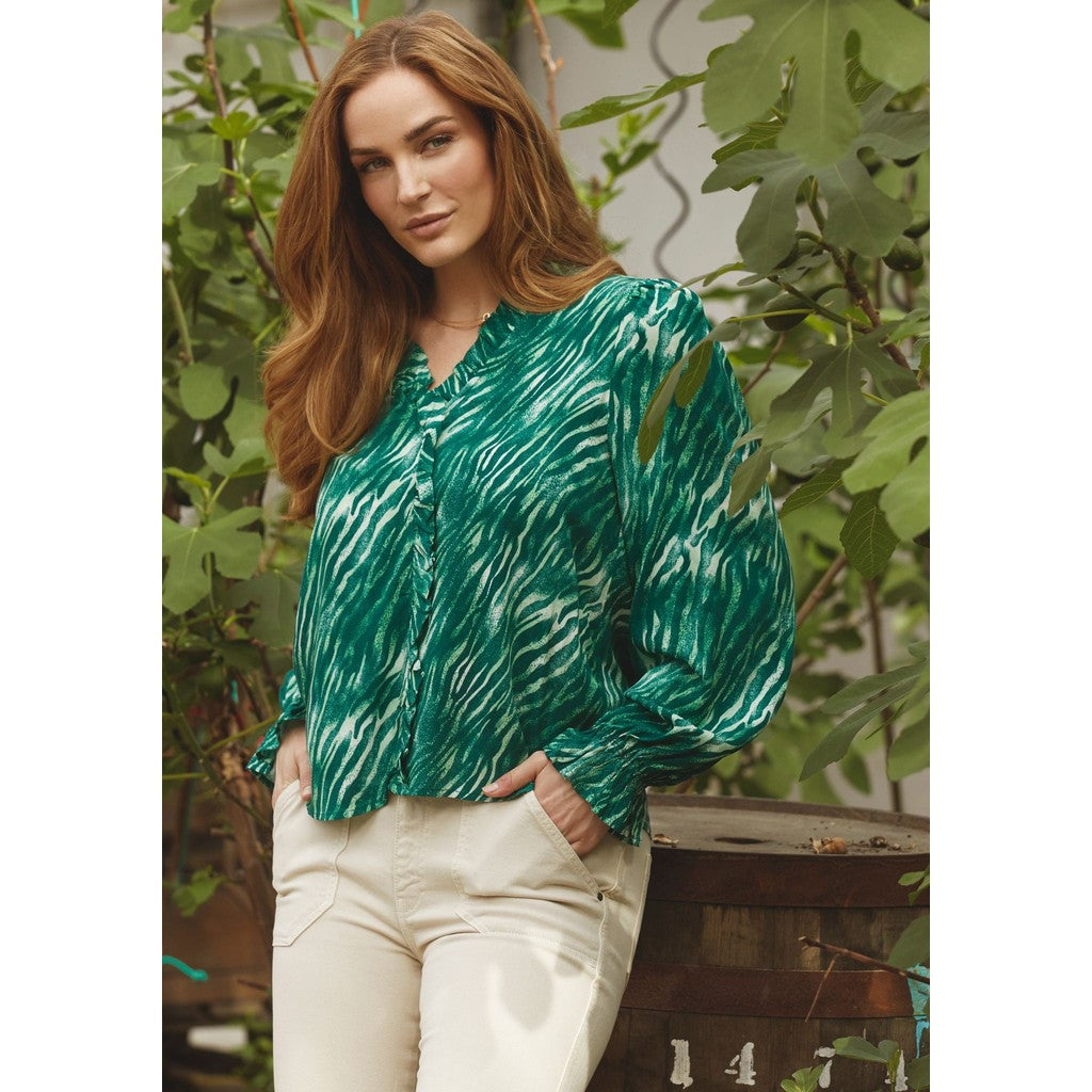 Isay Annica Flounce Blouse