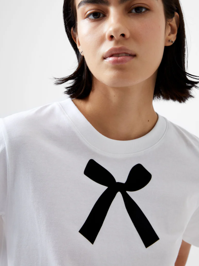 French Connection Bow Tee