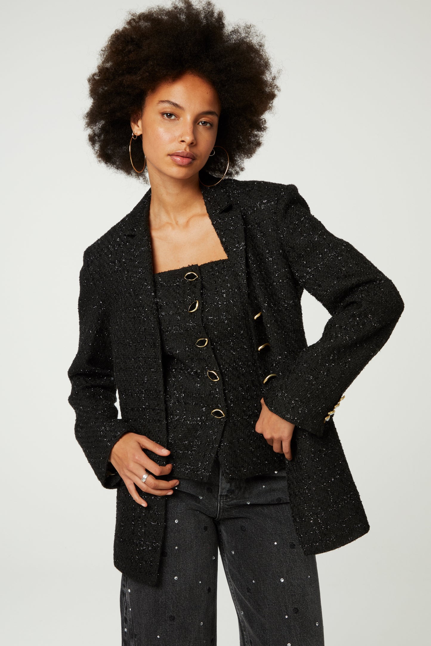 Fabienne Chapot Cher Tweed Blazer