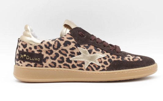 Meline Leopard Trainers