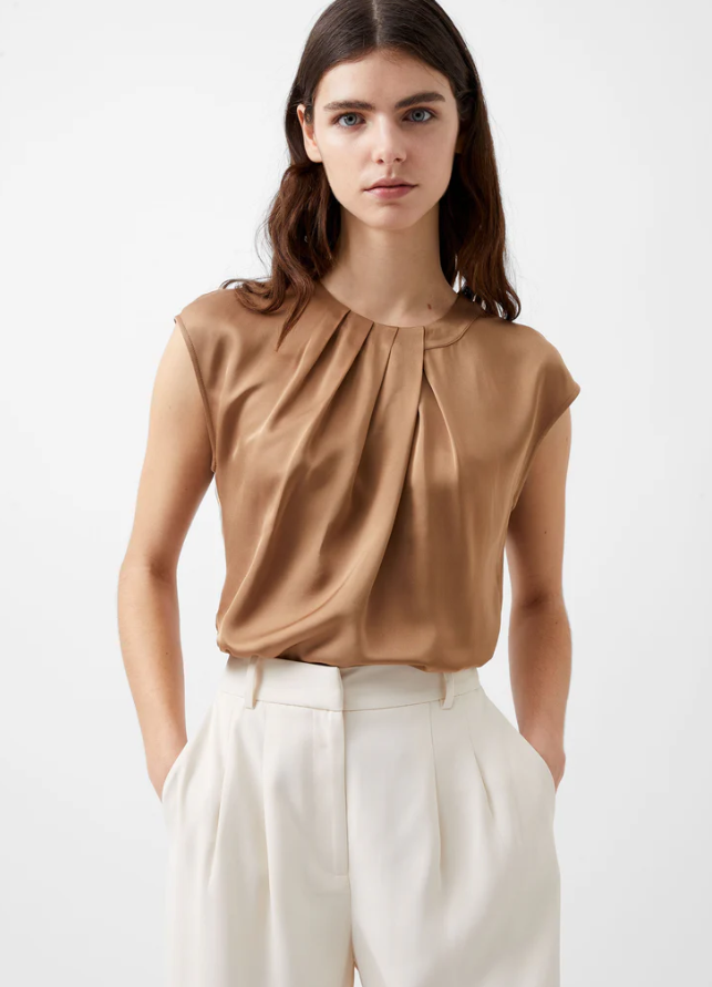 French Connection Ennis Satin Top