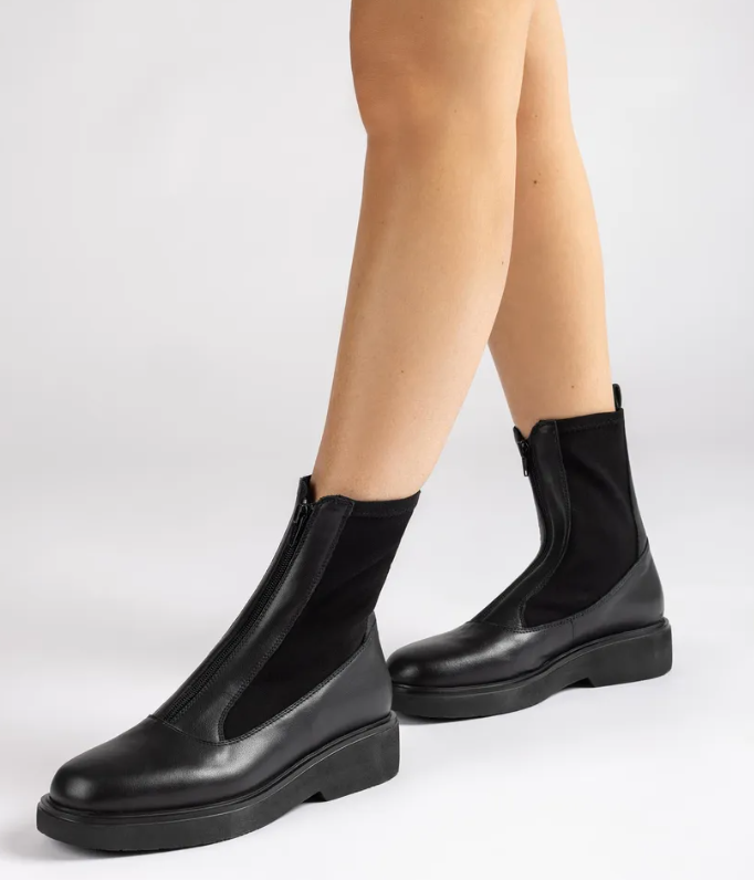 Unisa Leather Zip-Up Boot