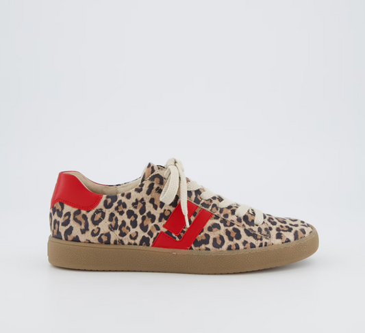 Paul Green Leopard & Red Trainers