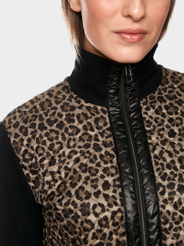 Marccain Light Jacket with Leopard Print