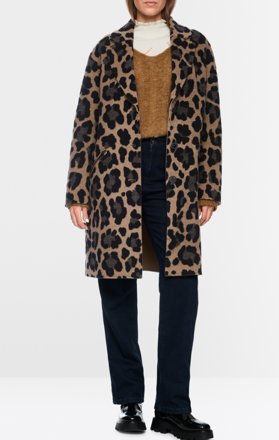 Marccain Leopard Reversible Coat