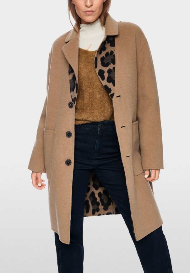 Marccain Leopard Reversible Coat